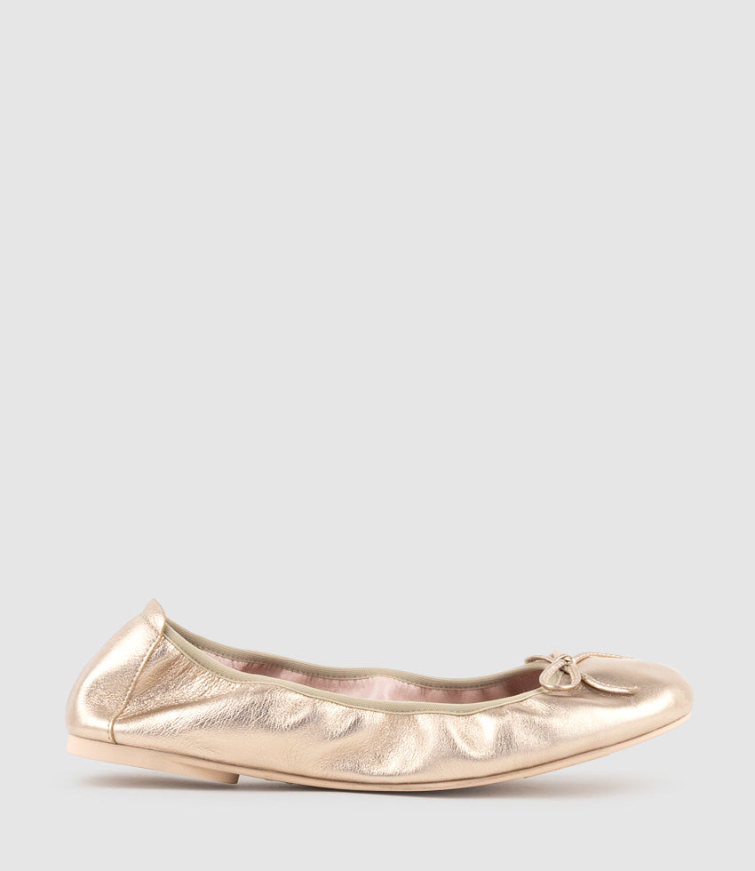 ESME Classic Soft Ballet in Gold - Edward Meller