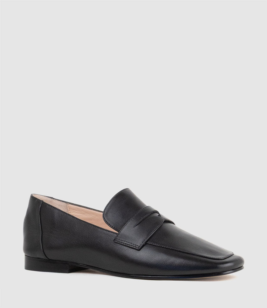 FAXON Loafer in Black Calf - Edward Meller