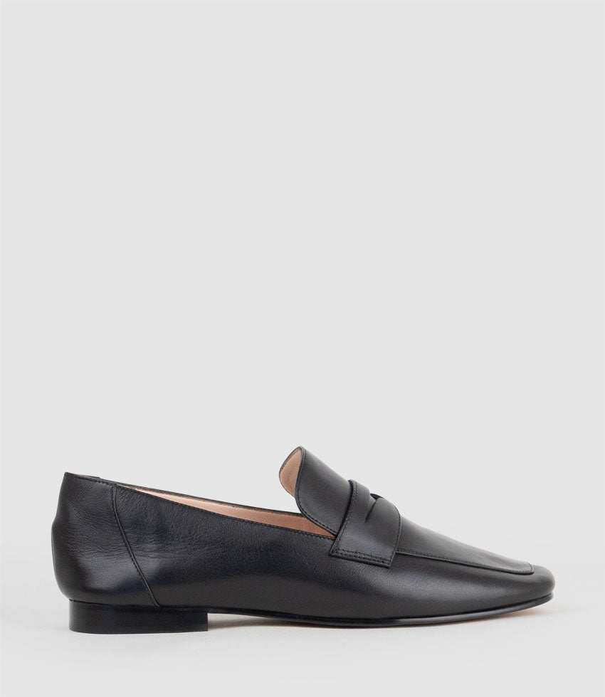 FAXON Loafer in Black Calf - Edward Meller