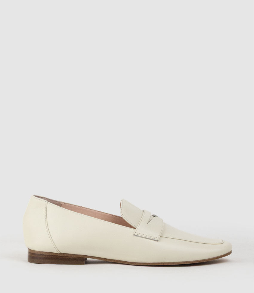FAXON Loafer in Offwhite Calf - Edward Meller