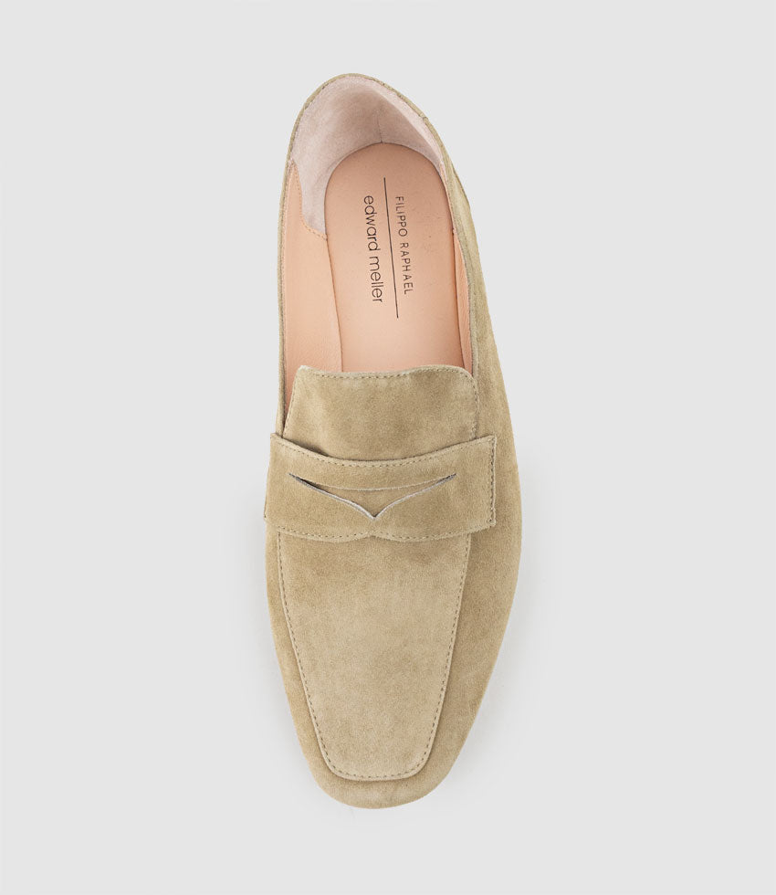 FAXON Loafer in Sahara Suede - Edward Meller
