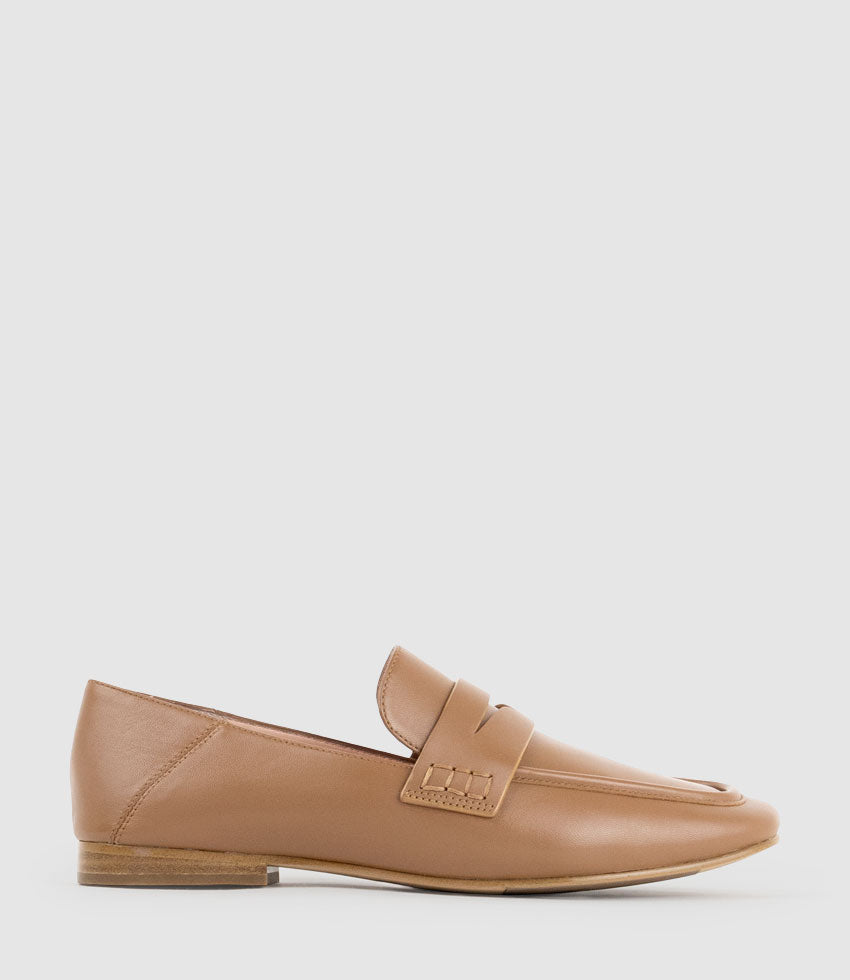 FINLAY Moccasin with Collapsible Back in Tan - Edward Meller