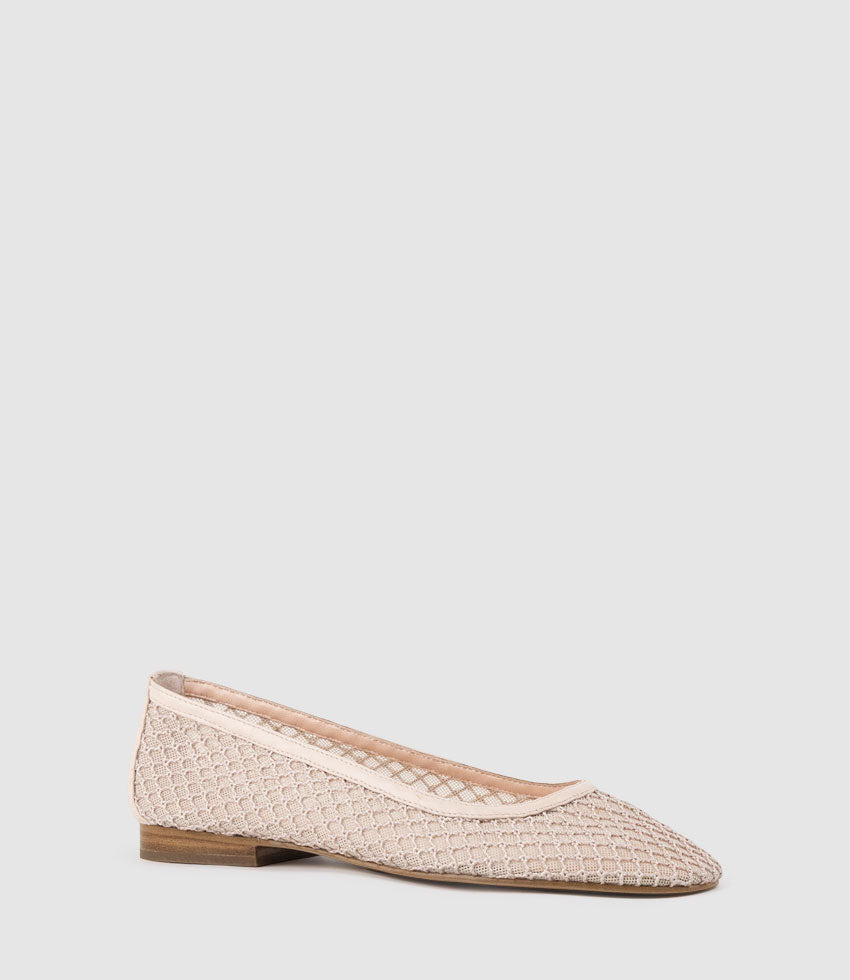 FIORA Bold Mesh Ballet in Beige - Edward Meller