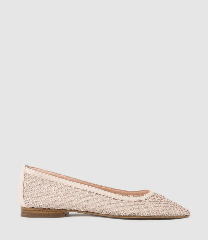 FIORA Bold Mesh Ballet in Beige - Edward Meller