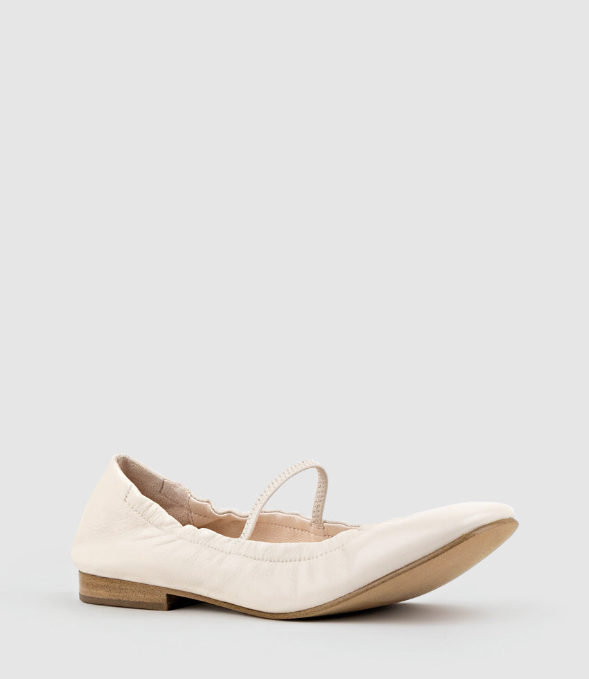 FIRLA Ballet with Strap in Offwhite - Edward Meller