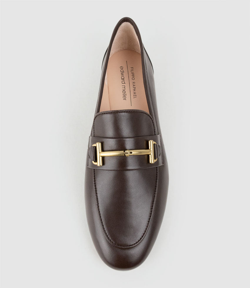 FRANCO Loafer in Chocolate Calf - Edward Meller