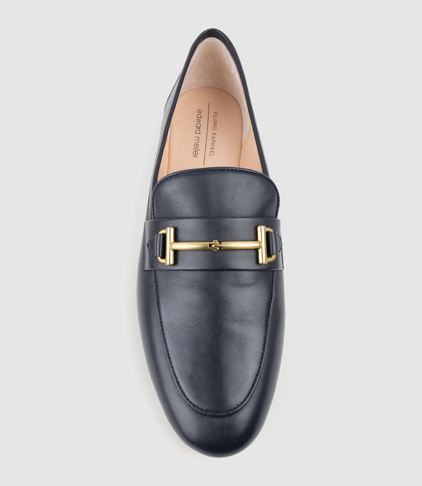 FRANCO Loafer in Navy Calf - Edward Meller