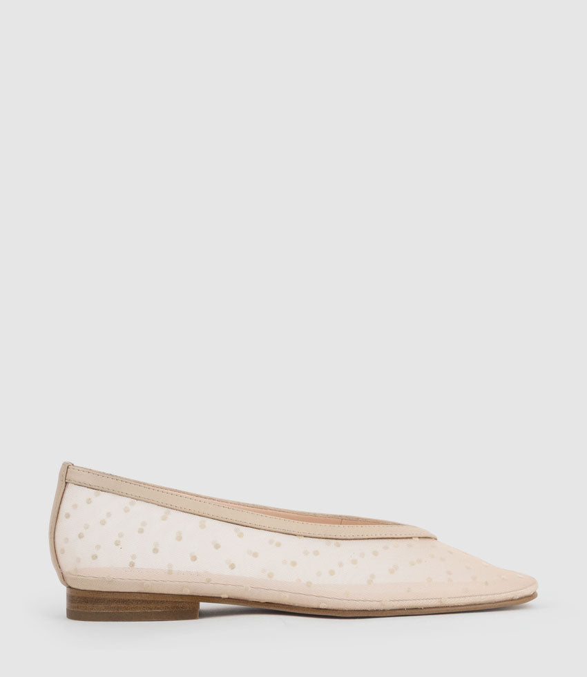 FRESCO Dot Mesh Ballet in Nude - Edward Meller