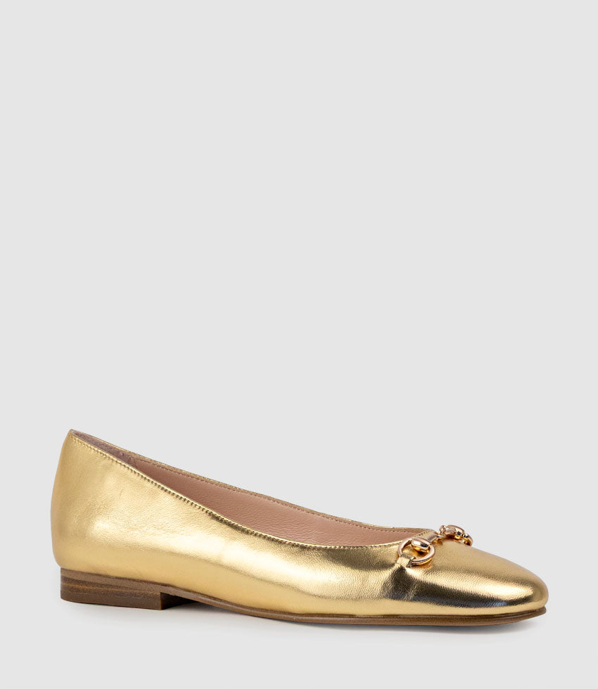 FRIA Ballet with Hardware in Aged Gold