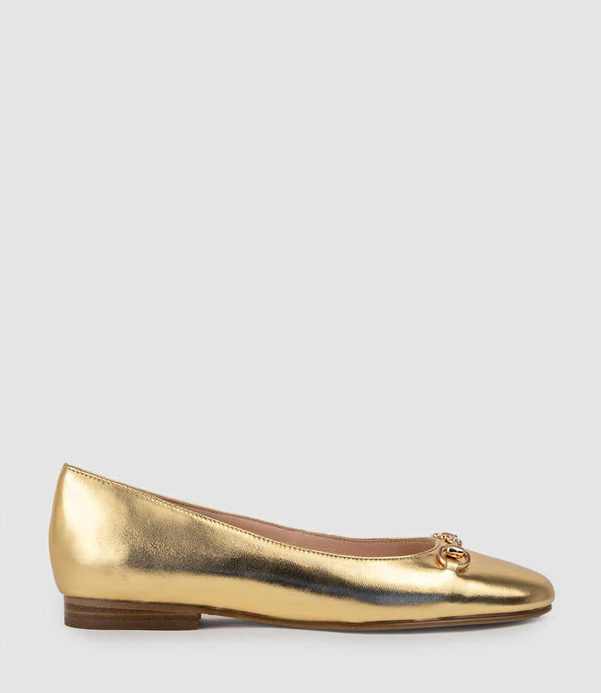 FRIA Ballet with Hardware in Aged Gold