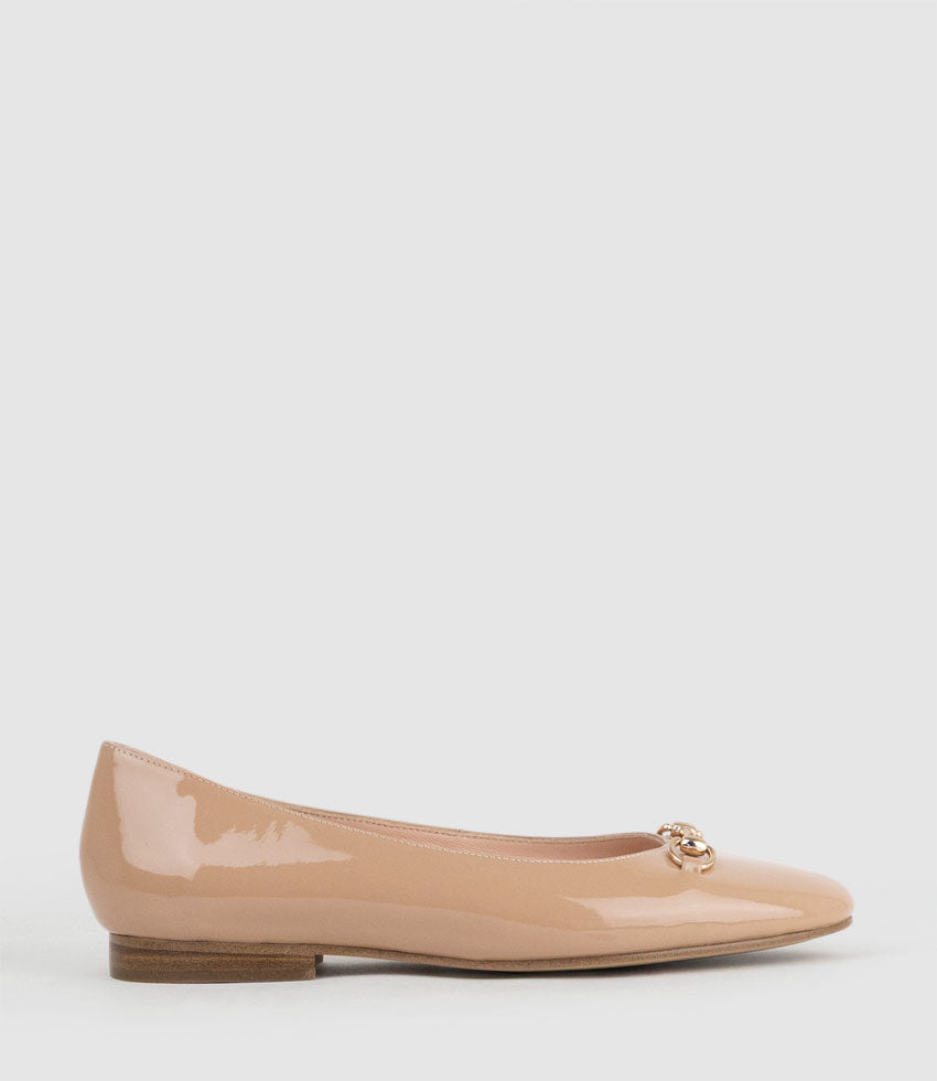 FRIA Ballet with Hardware in Nude Patent - Edward Meller