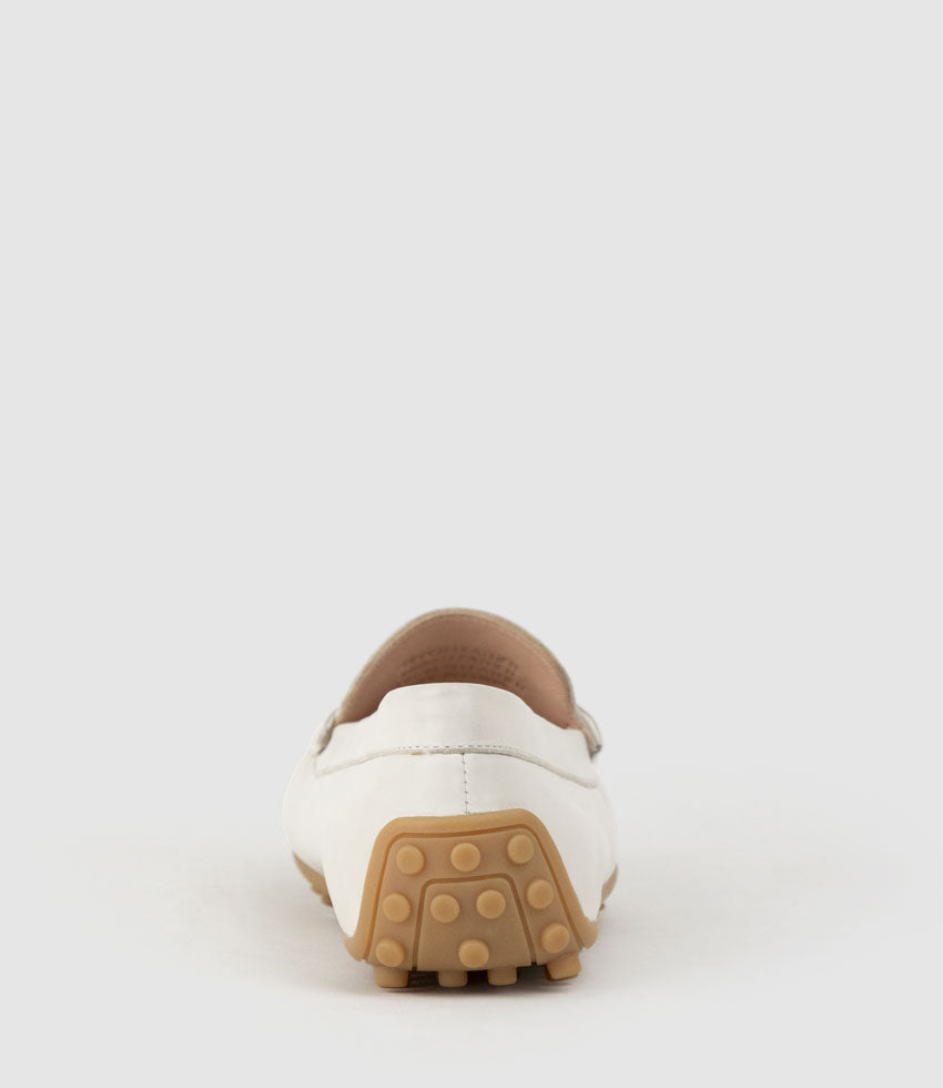 GALLEY Moccasin in Offwhite Calf - Edward Meller