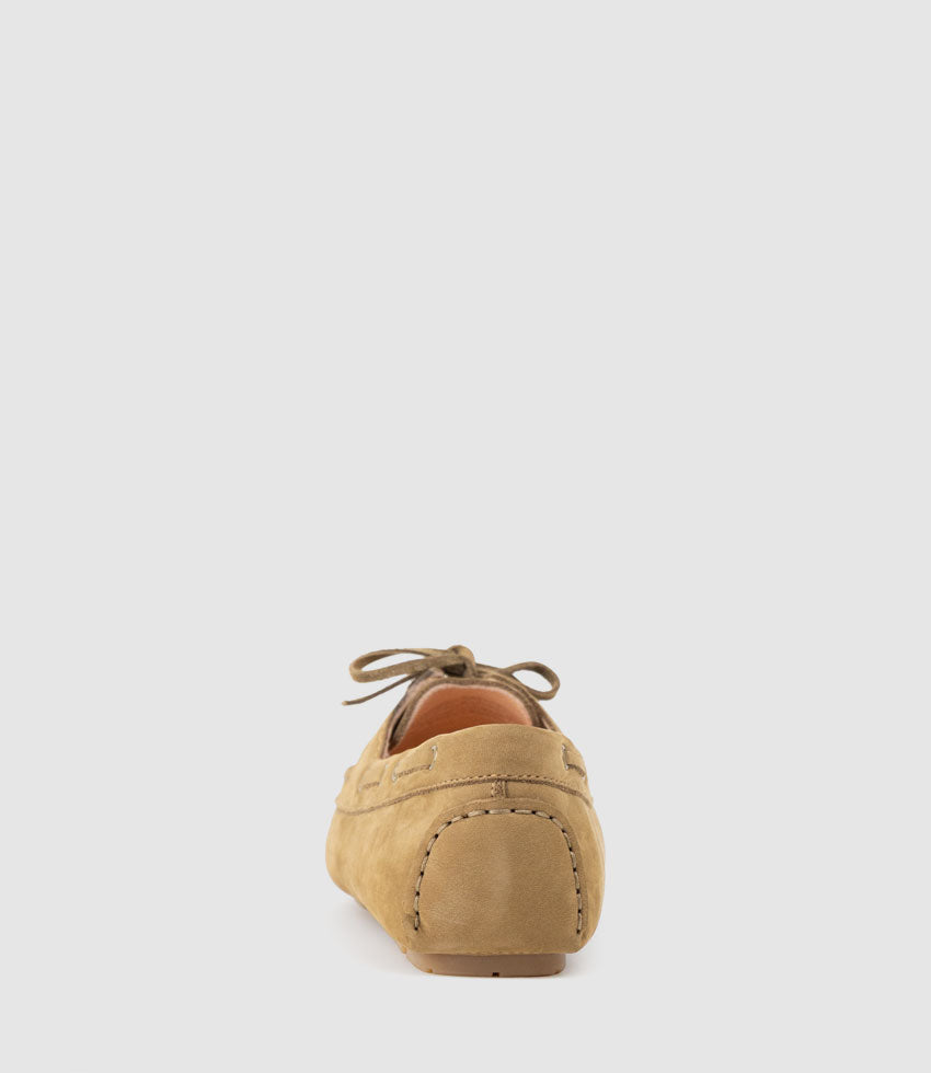 GANT Lace Up Moccasin in Camel Nubuck - Edward Meller
