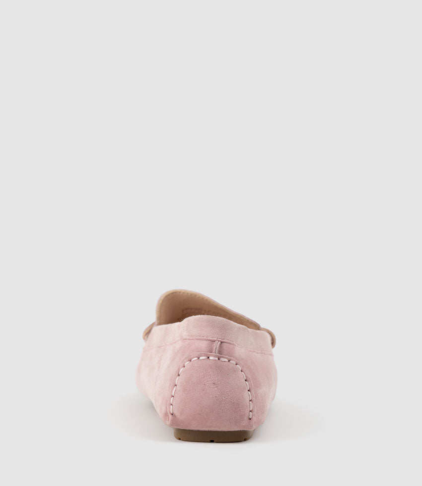 GRACEY Driving Moccasin in Petal Suede - Edward Meller