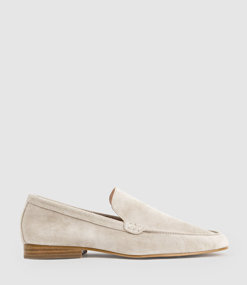 HALT Stitched Loafer in Ash Suede - Edward Meller