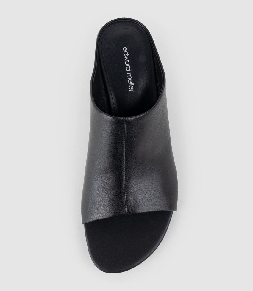 IRENA60 Heeled Mule in Black