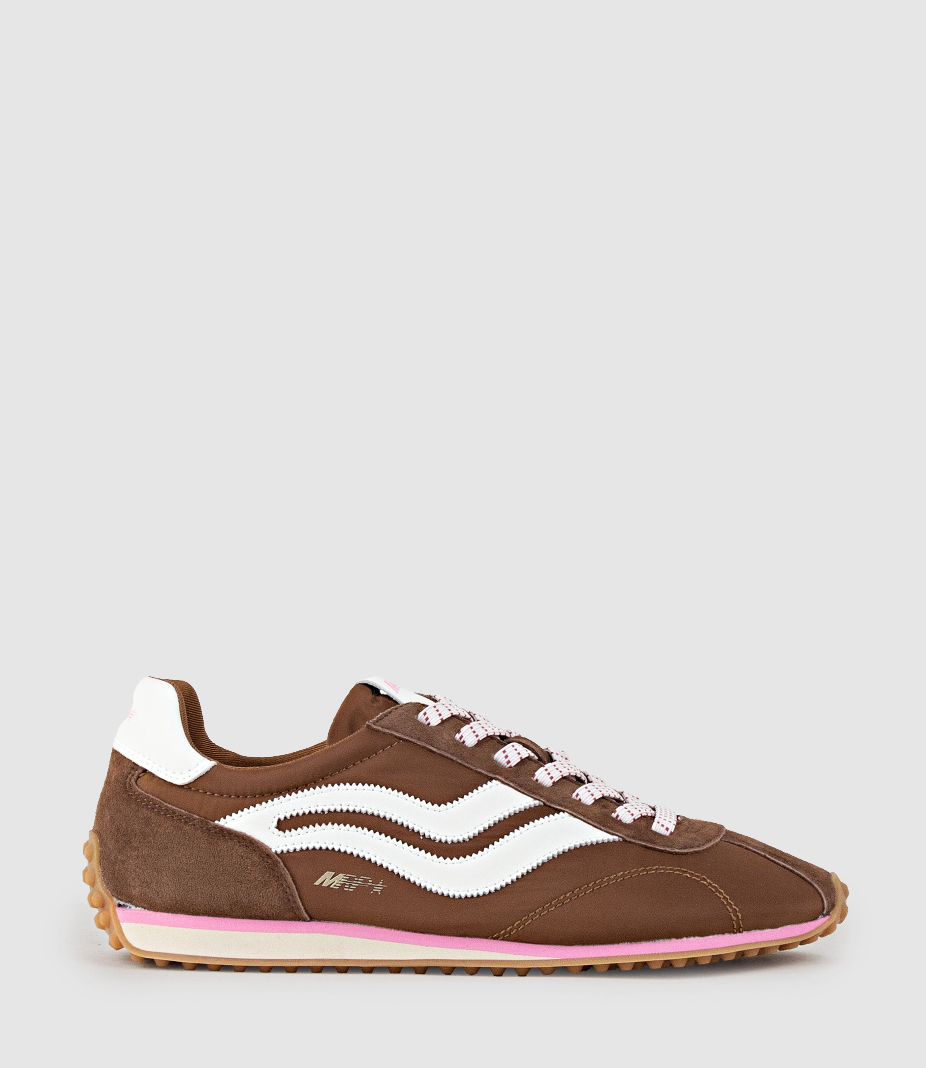JAMILLA Wave Sneaker in Chocolate Combo - Edward Meller