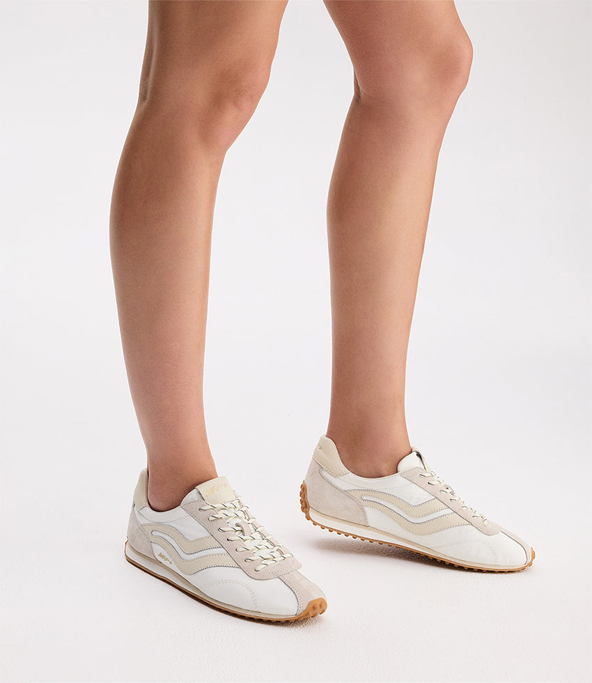 JAMILLA Wave Sneaker in White Combo - Edward Meller