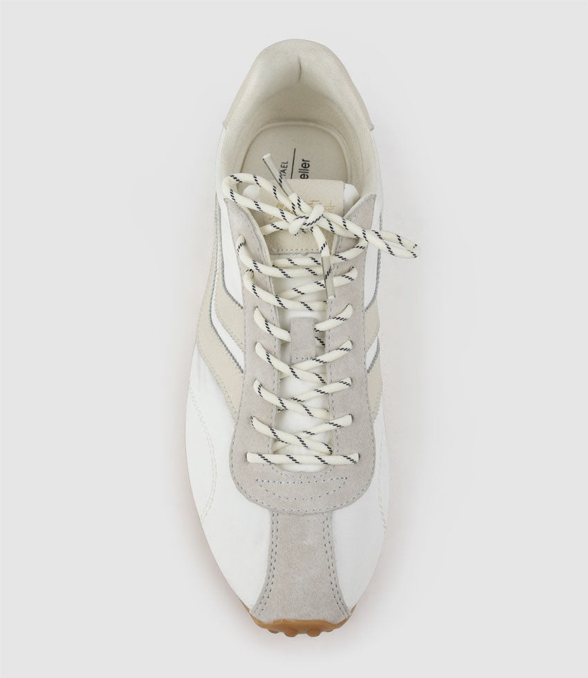 JAMILLA Wave Sneaker in White Combo