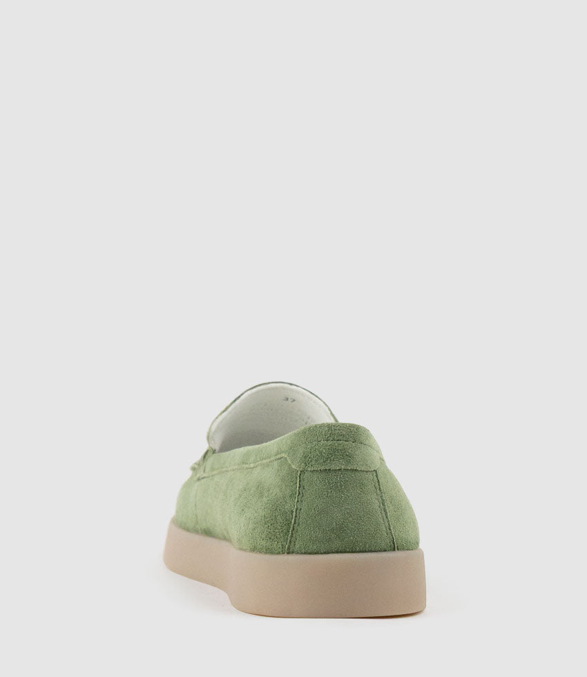JAVA Slip On in Sage Suede - Edward Meller