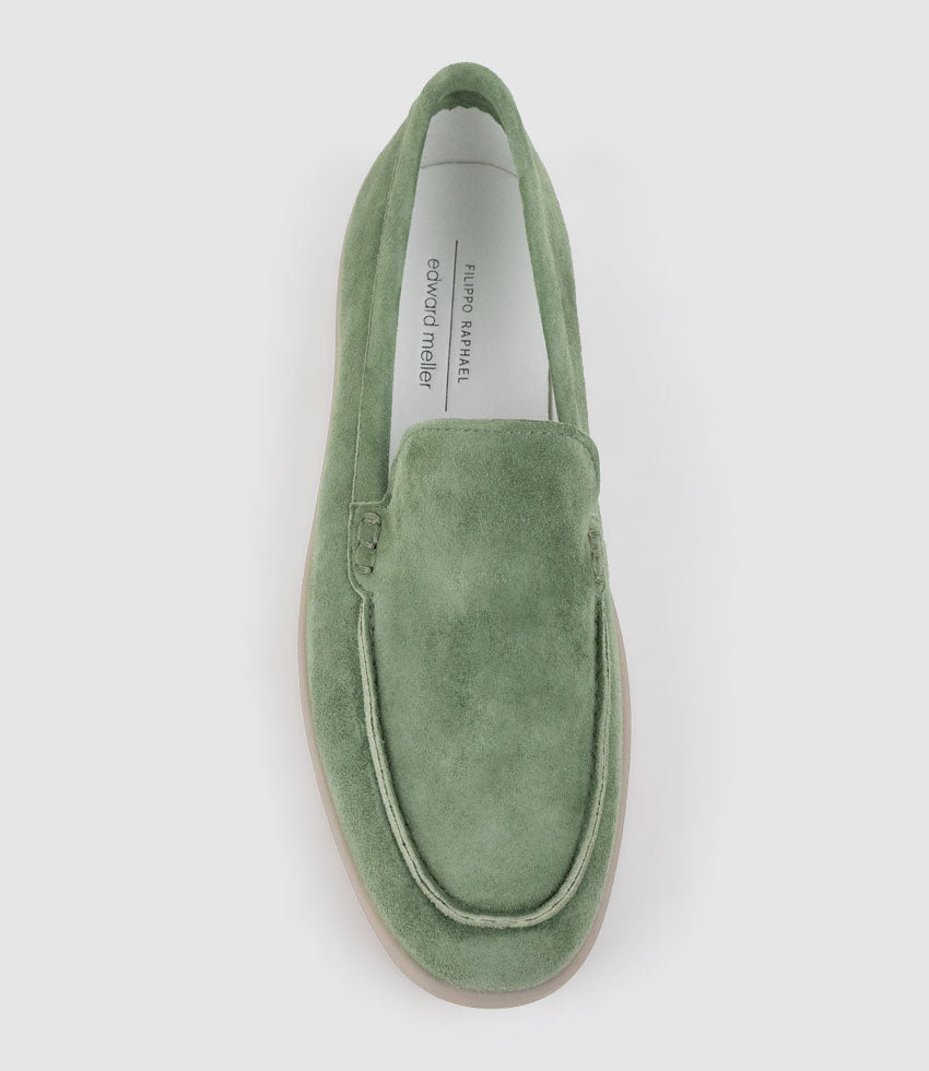 JAVA Slip On in Sage Suede - Edward Meller