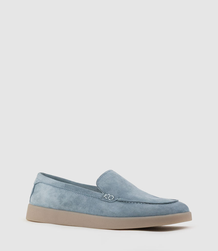 JAVA Slip On in Sky Suede - Edward Meller