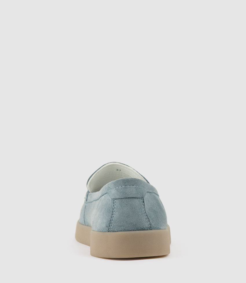 JAVA Slip On in Sky Suede - Edward Meller