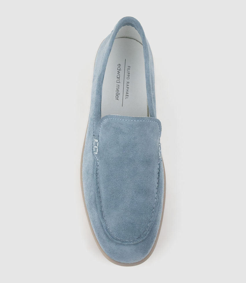 JAVA Slip On in Sky Suede - Edward Meller
