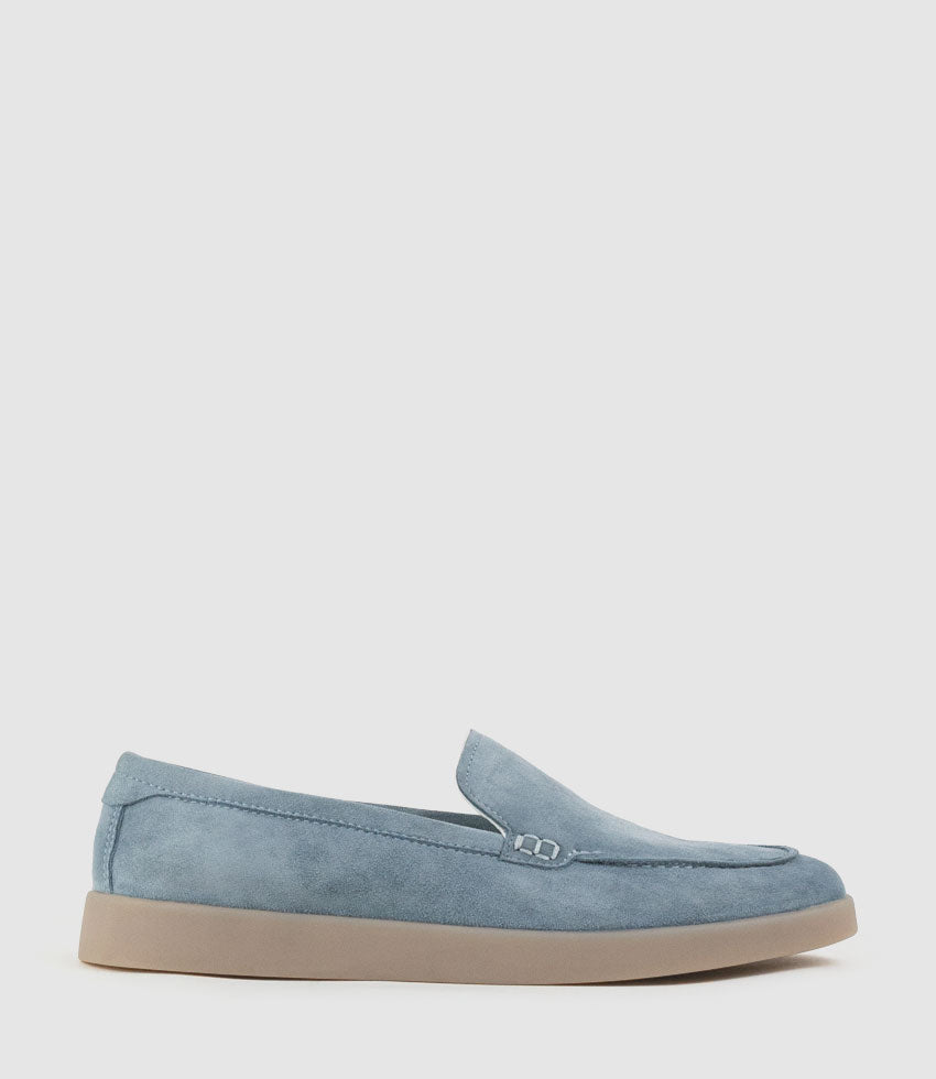 JAVA Slip On in Sky Suede - Edward Meller