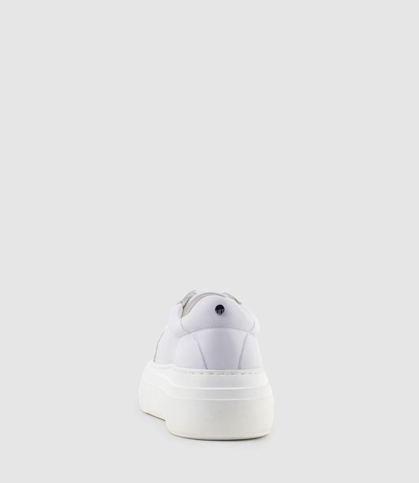 JAYCE Platform Sneaker in White - Edward Meller