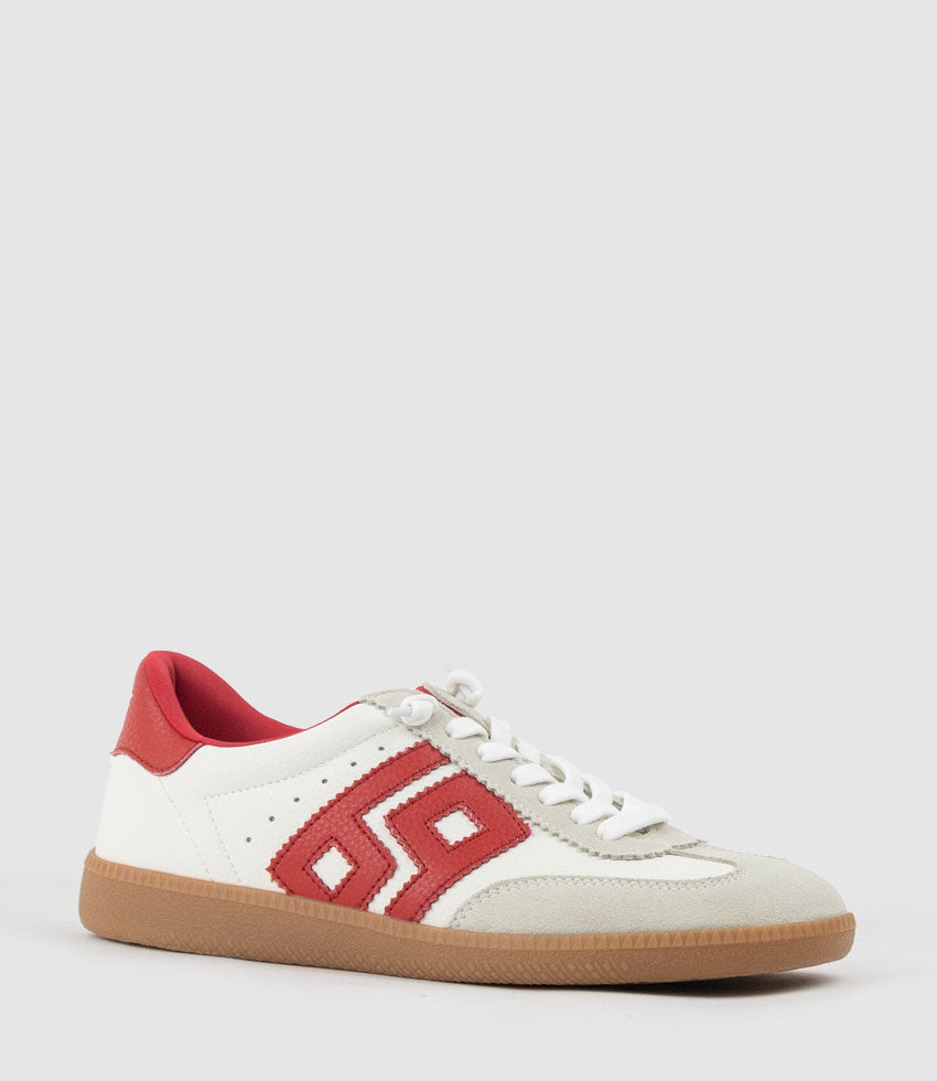 JESTER Sneaker in Red Combo - Edward Meller