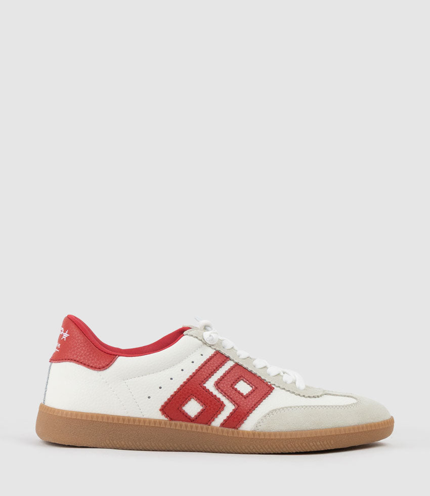 JESTER Sneaker in Red Combo - Edward Meller