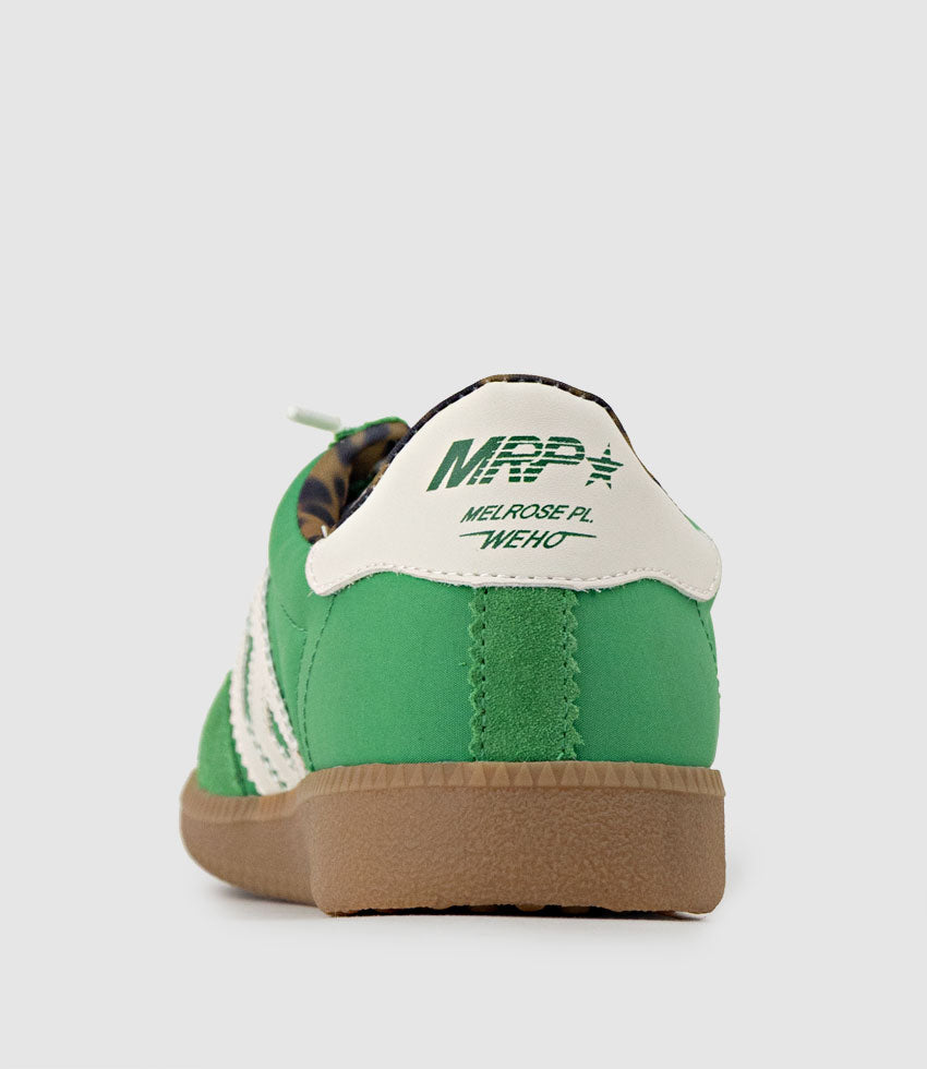 JESTER Sneaker in Solid Green Combo - Edward Meller