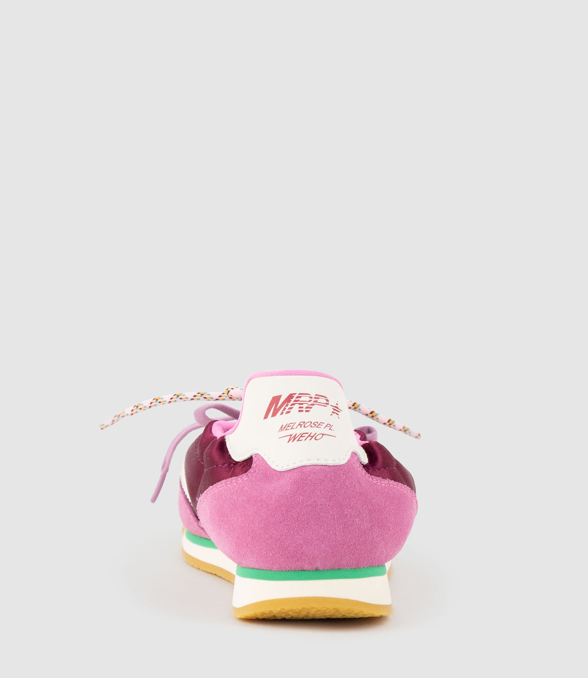 JOVIAL Elastic Sneaker in Burgandy Combo - Edward Meller