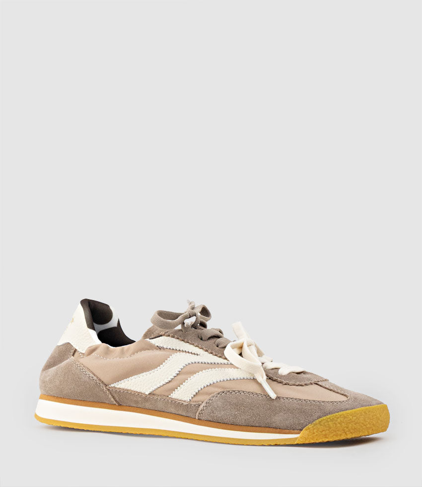JOVIAL Elastic Sneaker in Neutral Combo