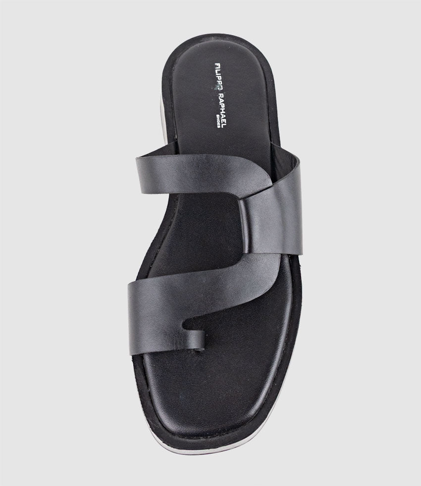 KRISS Asymmetrical Slide on Unit in Black - Edward Meller