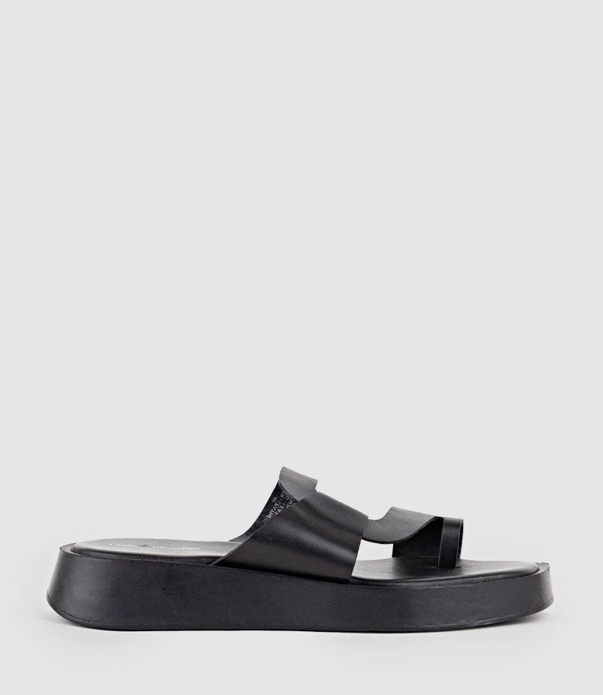KRISS Asymmetrical Slide on Unit in Black - Edward Meller