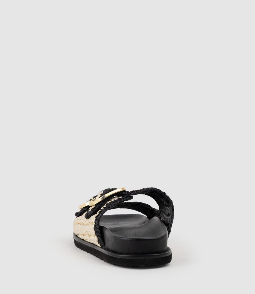 KROSS Woven Slide on Unit in Black - Edward Meller