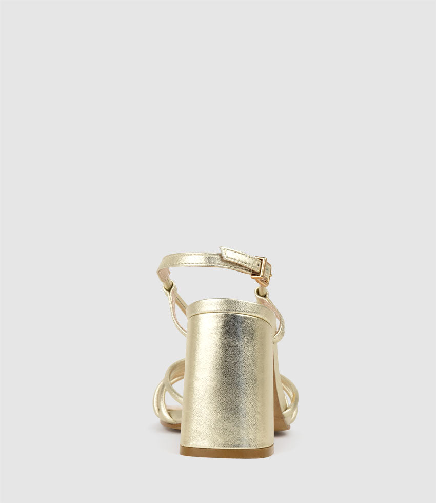 KYA85 Tubed Knot Sandal in Pale Gold - Edward Meller