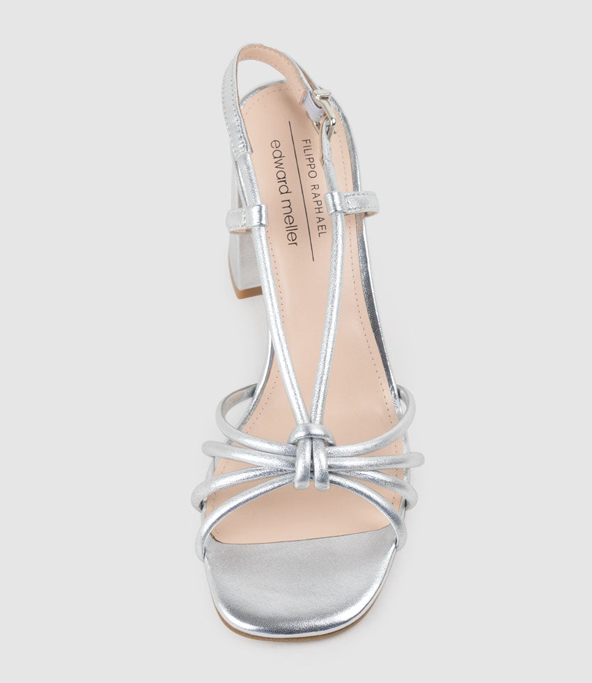 KYA85 Tubed Knot Sandal in Silver - Edward Meller