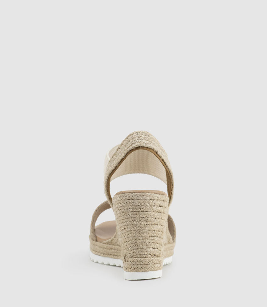 MERCEDES Elastic Crochet Espadrille in Platino - Edward Meller