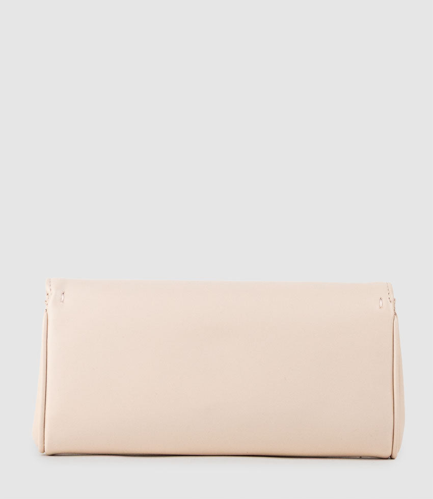 NAIA Foldover Clutch in Shell - Edward Meller