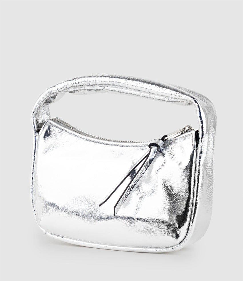NARA Small Soft Bag in Silver Crush