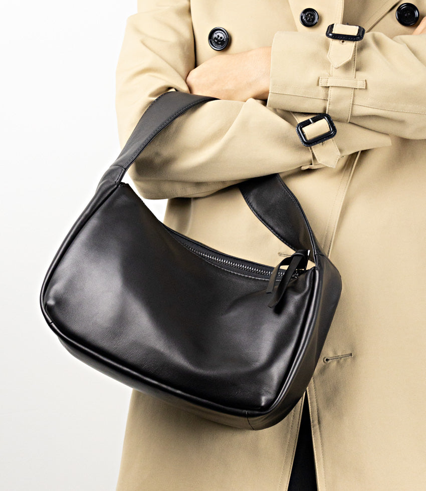 NARINA Large Soft Bag in Black - Edward Meller