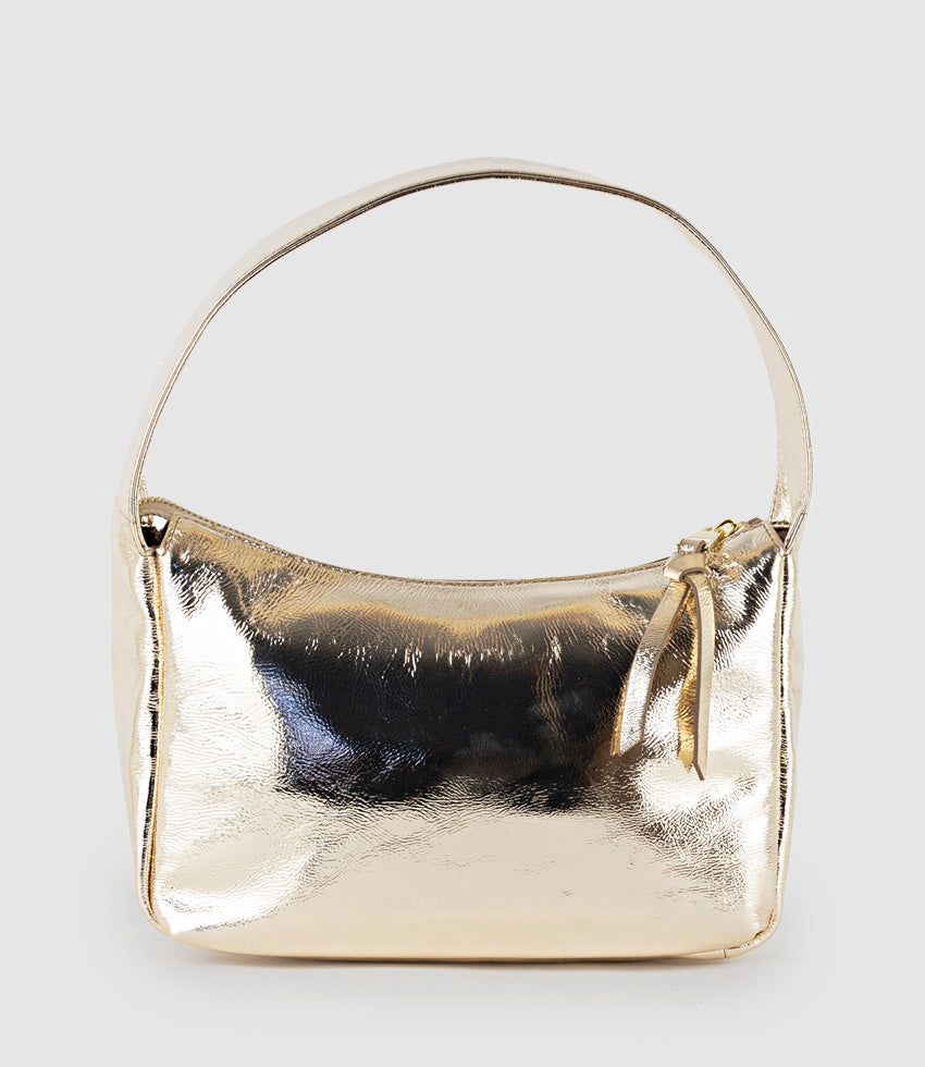 NARINA Large Soft Bag in Gold Crush - Edward Meller