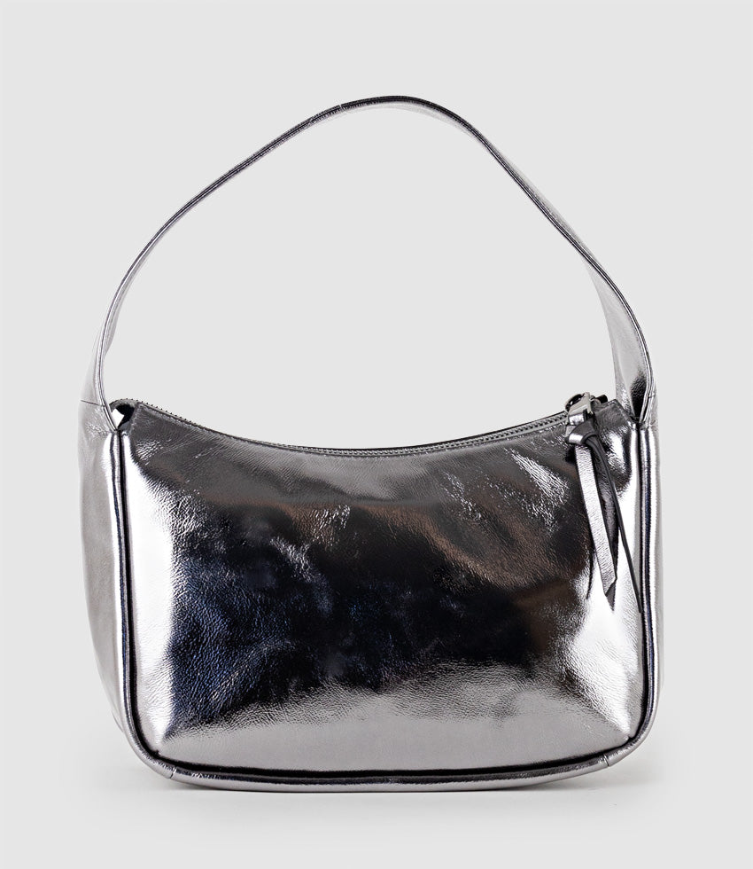 NARINA Large Soft Bag in Pewter Crush - Edward Meller
