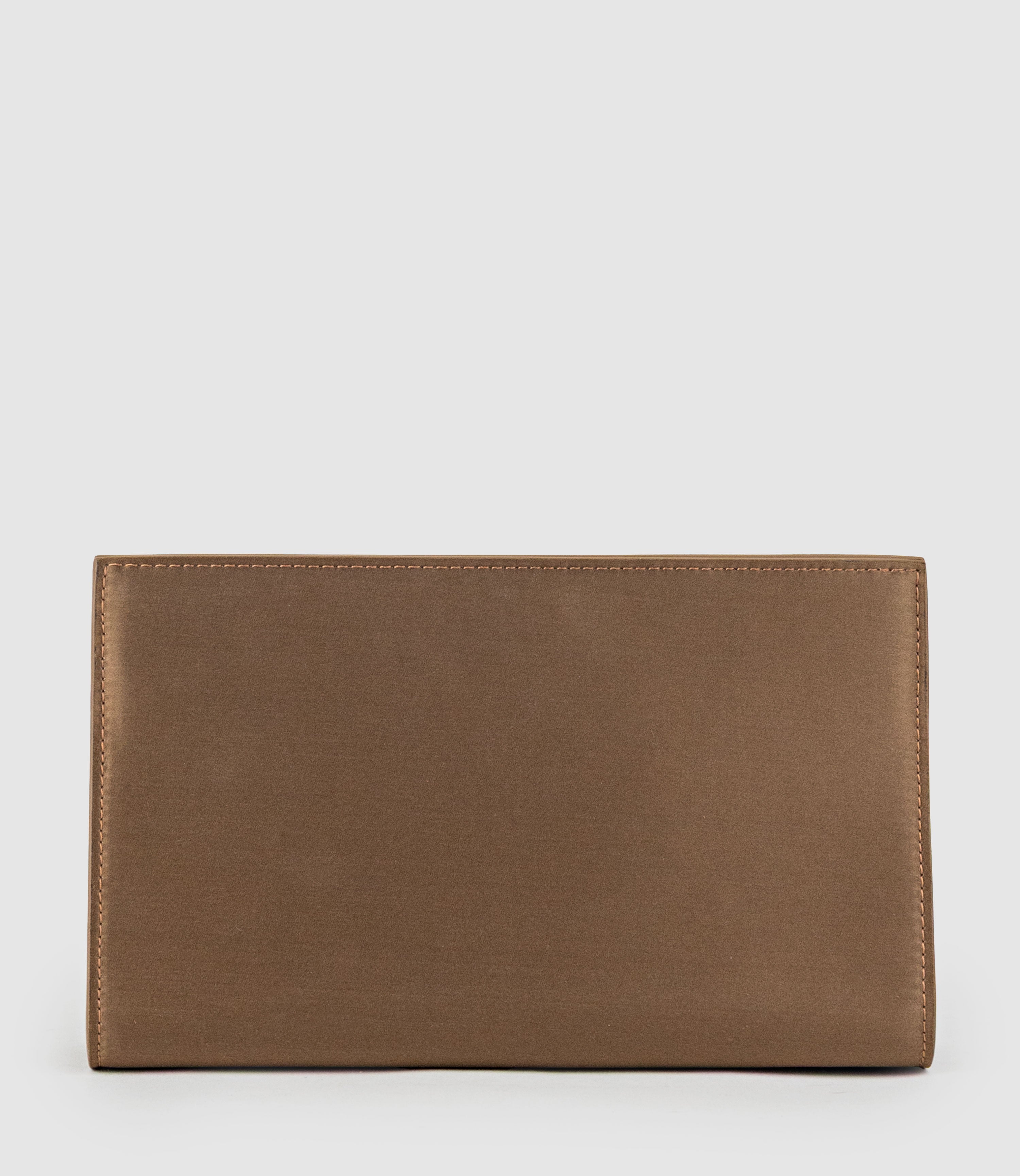 NAYLA Bag with Twist Hardware in Bronze Silk - Edward Meller