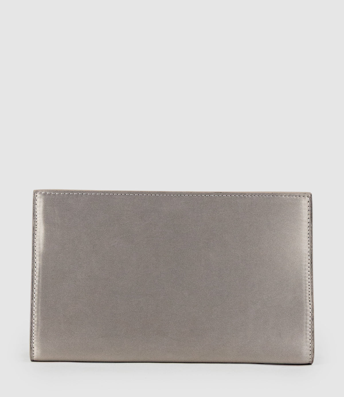 NAYLA Bag with Twist Hardware in Pewter Silk - Edward Meller