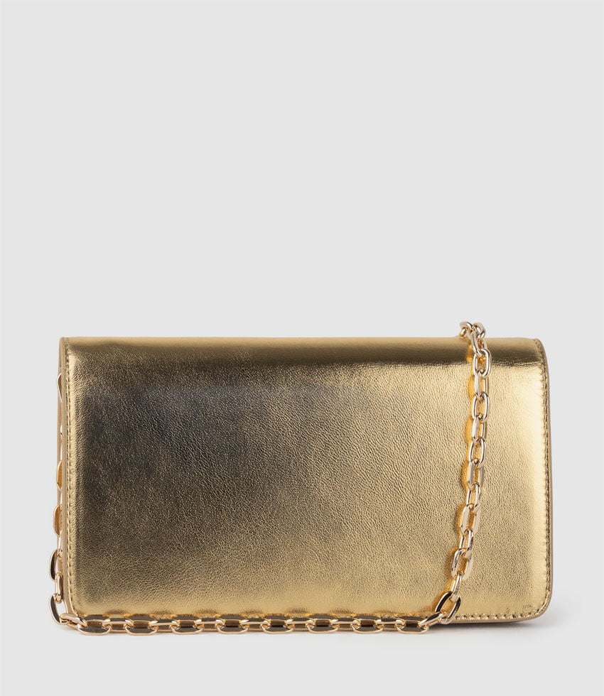 NYX Evening Bag in Aged Gold - Edward Meller