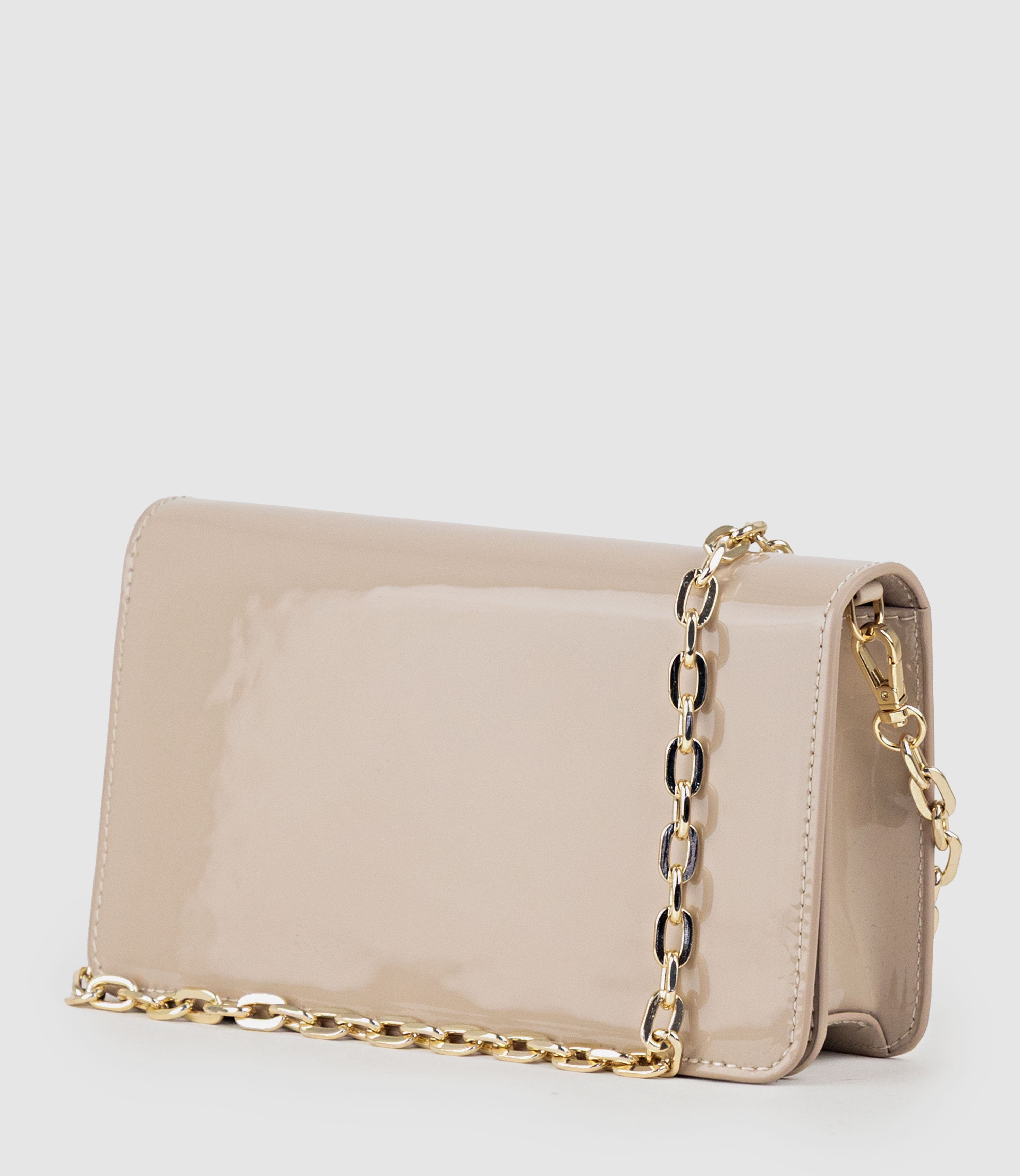 NYX Evening Bag in Blush Patent - Edward Meller